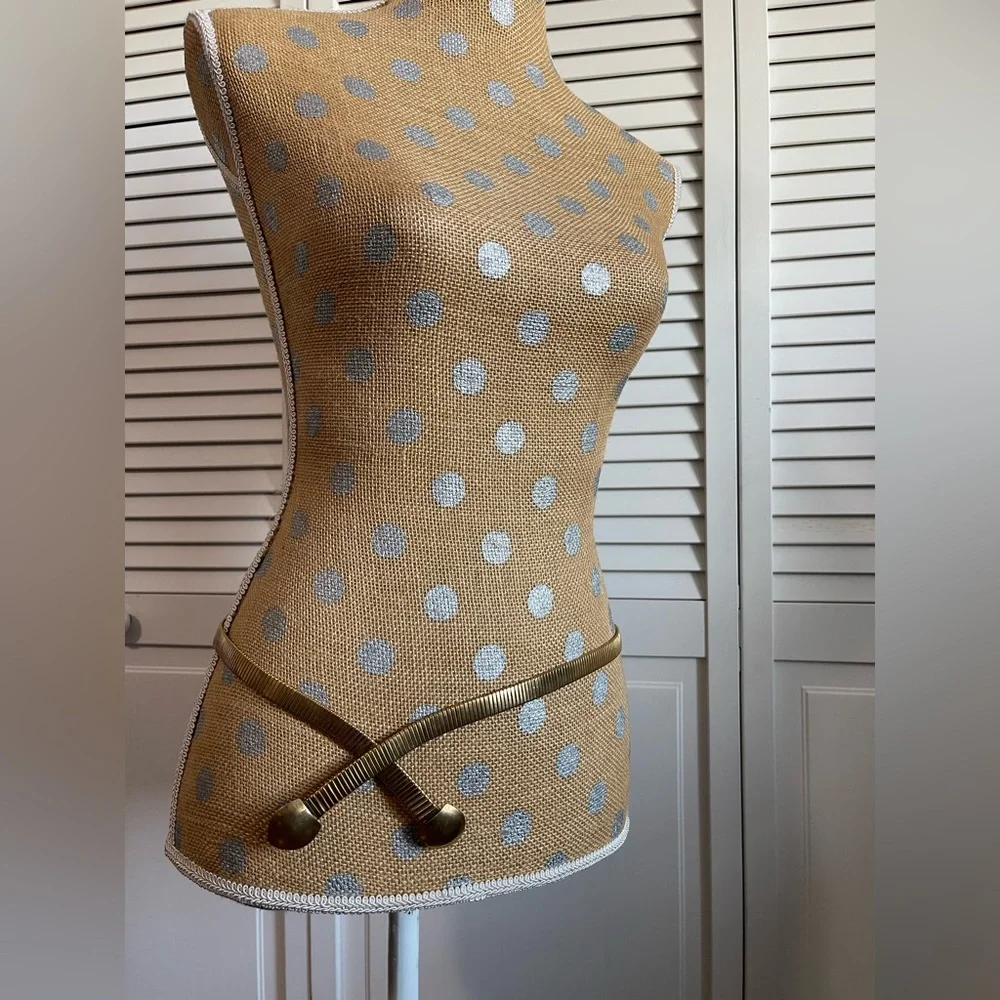Vintage 80’s  gold stretch metal 80s belt or necklace
